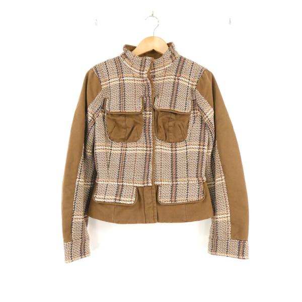 美品 SPORTMAX スポーツマックス マックスマーラ ツイードジャケット 36 XS コットン ...