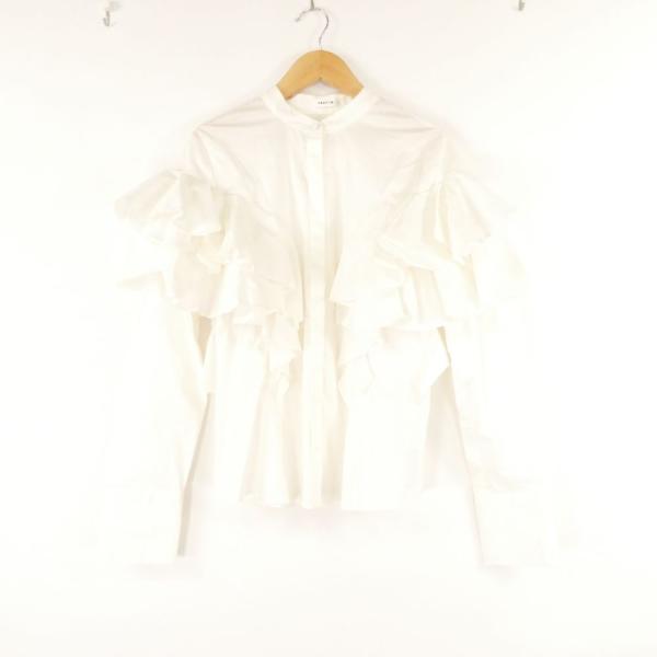 FRAY I.D フレイアイディー FWFB214253 ラッフルフリルブラウス 0 コットン 他 ...