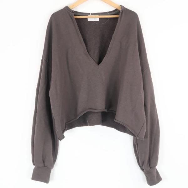 美品 qualite カリテ 3249-30-20003 キーネックスウェット F コットン ABA...