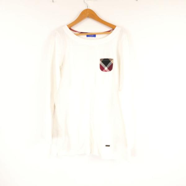 美品 BLUE LABEL CRESTBRIDGE ブルーレーベル 55P33 452 ロンＴ 38...