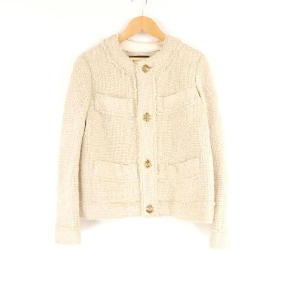 Drawer ドゥロワー 6522-299-0254 ノーカラージャケット 36 シルク 他 長袖 ...