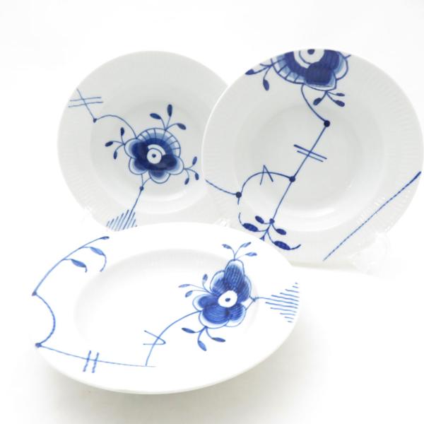 ROYAL COPENHAGEN ロイヤルコペンハーゲン ブルーフルーテッドメガ ディーププレート(...
