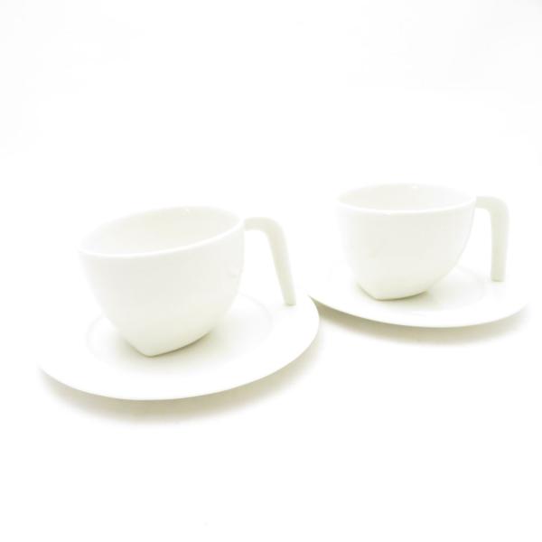 美品 iittala イッタラ EGO エゴ コーヒーカップ＆ソーサー 2客 ペア 廃盤 北欧 SC...