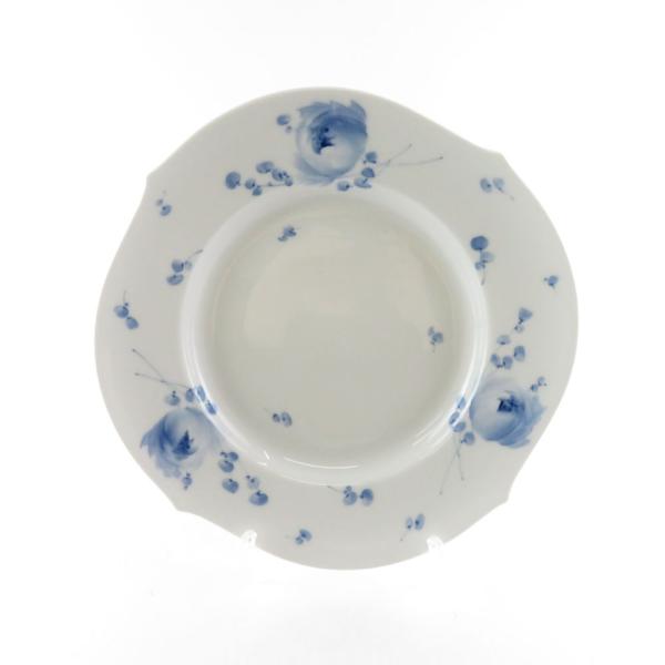 美品 MEISSEN マイセン 青い花 中皿 22cmプレート パン ケーキ フラワー SM2106...