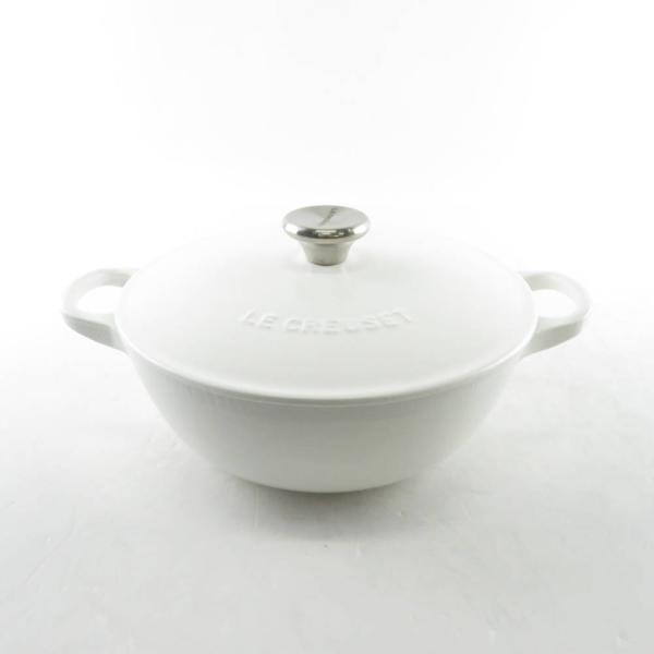 美品 Le Creuset ルクルーゼ マルミット 両手鍋 18cm コットン 料理 キッチン 調理...