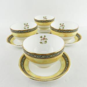 WEDGWOOD ウェッジウッド インディア ジャパニーズカップ＆ソーサー 4客 セット 湯呑み SU6324K｜uru-uru