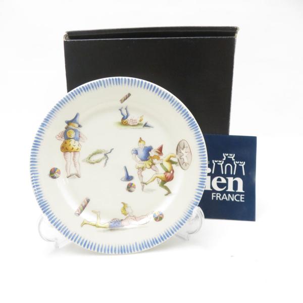 美品 Gien ジアン LE CIRQUE 小皿 SY13553V2