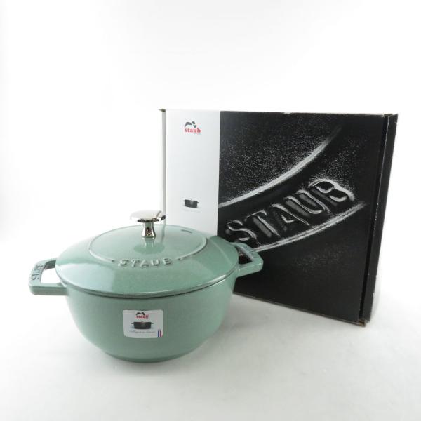 未使用 STAUB ストウブ LA MARMITE 18CM (40508-824) マルミット 両...