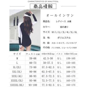 大きいサイズ 水着 レディース 体型カバー 韓...の詳細画像2
