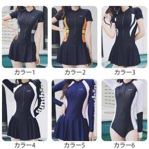 大きいサイズ 水着 レディース 体型カバー 韓...の詳細画像3