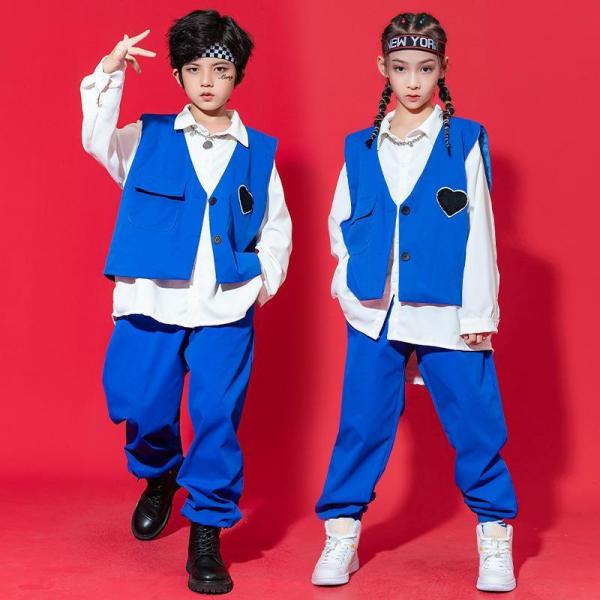 キッズダンス衣装 韓国子供服 ヒップホップ ステージ衣装 HIPHOP 女の子 上下セット ジャズダ...