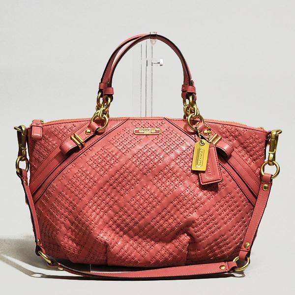 【並行輸入品】 コーチバッグ トート ショルダー 2WAY COACH マディソン ウーブン レザー...