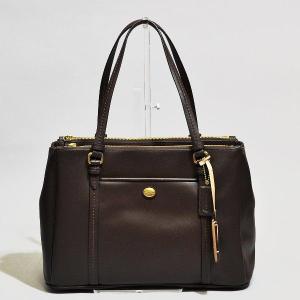 コーチ トート バッグ COACH F25669 B4/MA ペイトン レザー ジョーダン ダブルジップ キャリオール マホガニー｜uruzz