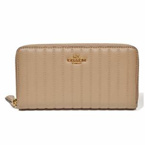 コーチ COACH 財布 長財布 2855 F2855 IMTAU リニア キルティング レザー アコーディオン ジップアラウンド トープ