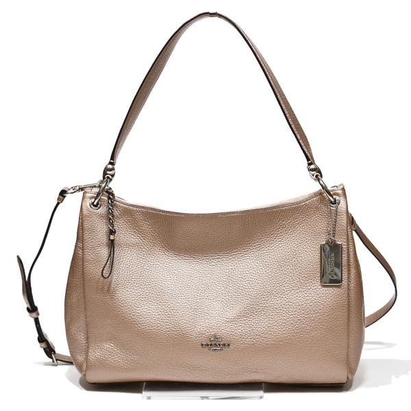 【並行輸入品】 コーチ COACH 斜め掛け バッグ F29137 SVB7M メタリック ペブルド...
