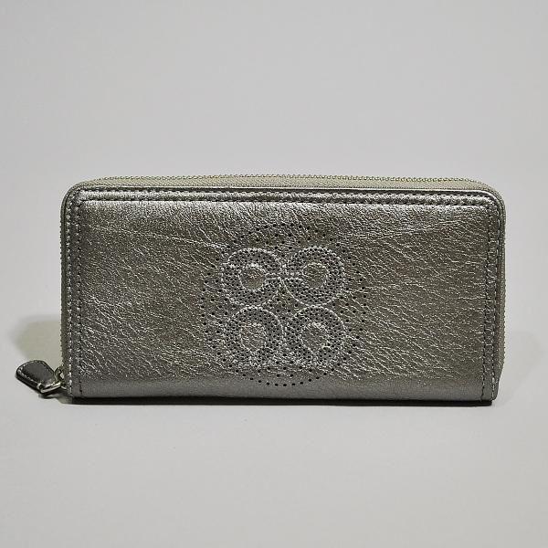 【並行輸入品】 コーチ財布 長財布 COACH オードリー メタリック レザー アコーディオン ジッ...