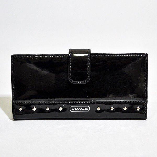 【並行輸入品】 コーチ 財布 長財布 COACH F50790 スタッズ リキッドグロス マルチケー...