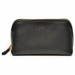 コーチ COACH バッグ 化粧 ポーチ F53386 IMBLK クロスグレイン レザー コスメティック ケース ブラック｜uruzz