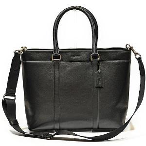 コーチ COACH トート バッグ メンズ F54758 BLK レザー ビジネス ラージ トート ブラック