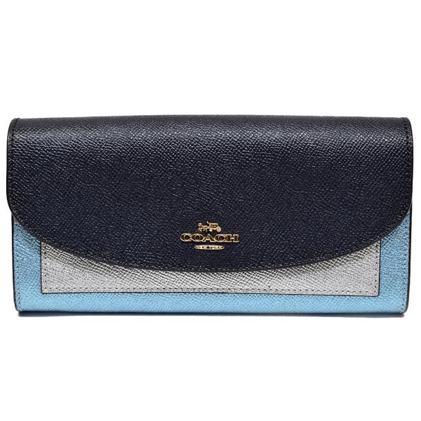 【並行輸入品】 コーチ COACH 財布 長財布 F55646 IMF23 メタリック カラーブロッ...
