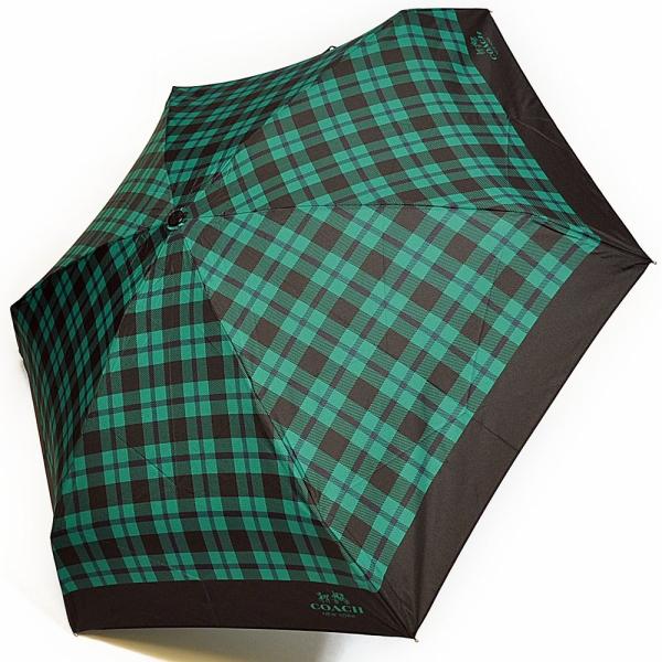 【並行輸入品】 コーチ COACH 傘 折りたたみ傘 F56050 SVFDK タータンチェック柄 ...