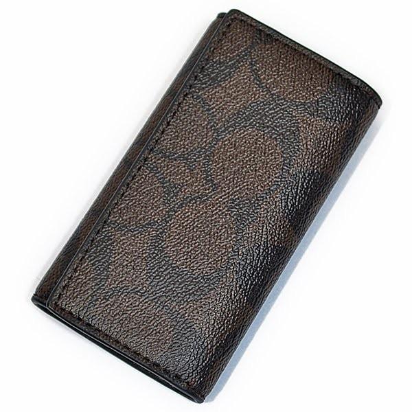 【並行輸入品】 コーチ 財布 キーケース COACH F64005 MA/BR 4リングス PVC ...