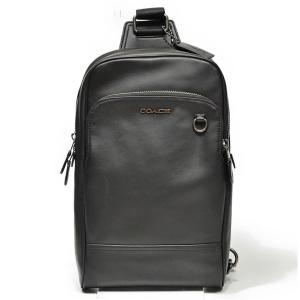 コーチ COACH ショルダー ボディー バッグ 89934 QB/BK レザー スリングパック ブラック｜uruzz