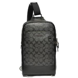 コーチ COACH ショルダー ボディー バッグ F89937 QBMI5 PVC シグネチャー パック チャコール/ブラック｜uruzz