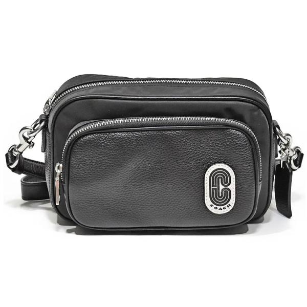 【並行輸入品】 コーチ COACH 斜め掛け ショルダー バッグ 91065 SV/BK ナイロン ...