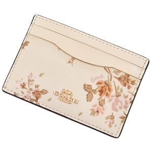 コーチ COACH カードケース 名刺入れ 91789 IMCAH 花束 ブーケ プリント カード ケース チョーク｜uruzz