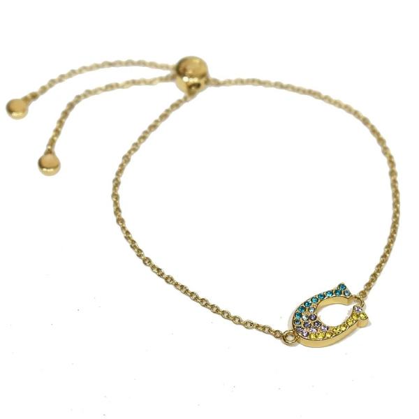 コーチ アクセサリー ブレスレット ジュエリー COACH C0250 マルチカラー パヴェ シグネ...