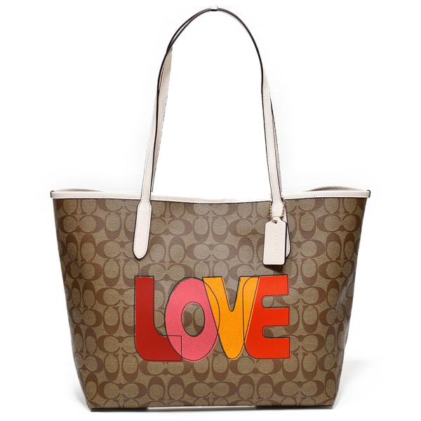 コーチ トート バッグ COACH C2810 IMLOT LOVE プリント PVC シグネチャー...