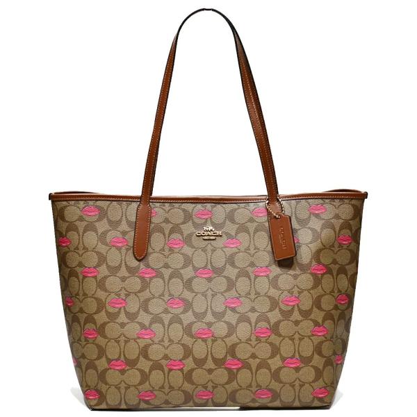 【並行輸入品】 コーチ トート バッグ COACH C3247 IMSIU リップス プリント PV...