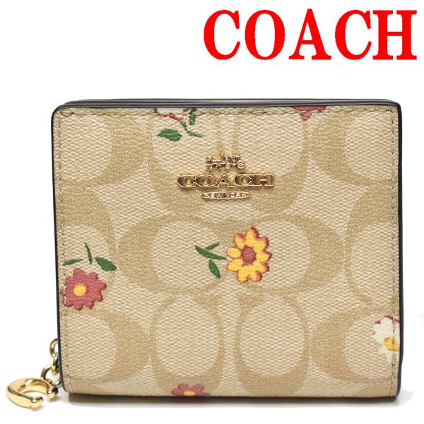 【並行輸入品】 コーチ 折り財布 二つ折り 二つ折り財布 財布 ミニ財布 レディース 花柄 アウトレ...