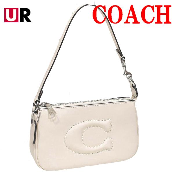 コーチ アクセサリーポーチ バッグ ハンドバッグ アクセポーチ ハンドルポーチ レディース レザー ...