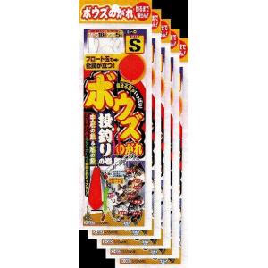 ささめ針　ボウズのがれ 投釣りの巻　S　鈎・アブミ・丸セイゴ 5枚まとめ買い特価　X-002｜uryu