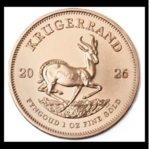2026年 南アフリカ クルーガーランド金貨 1オンス BU Krugerrand Rand Refinery 地金型金貨 投資 コレクション