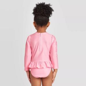 Cat Jack キャット ジャック 水着 12ヵ月 5歳用 女の子用ピンクスターレインボーラッシュガードワンピース Upf50 Apaproduction Fr