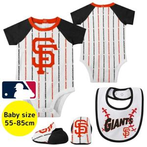 MLB ボディスーツxスタイxブーティ3点セットアップ ボディースーツ 出産祝い サンフランシスコ・ジャイアンツ Giants｜us-kidswear