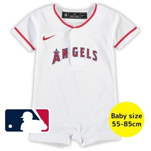 MLB 大谷翔平 エンゼルス nike ナイキ ベビー ロンパース カバーオール 半袖 ユニフォーム 出産祝い Los Angeles Angels｜us-kidswear