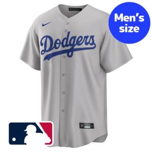 ドジャース ユニフォーム メンズ nike ナイキ 大谷翔平 山本由伸 メジャーリーグ MLB グレー 公式 正規品 Dodgers｜us-kidswear