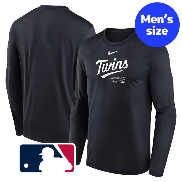 MLB公式 ナイキ nike メンズ 長袖Tシャツ ロンT トップス ミネソタ・ツインズ