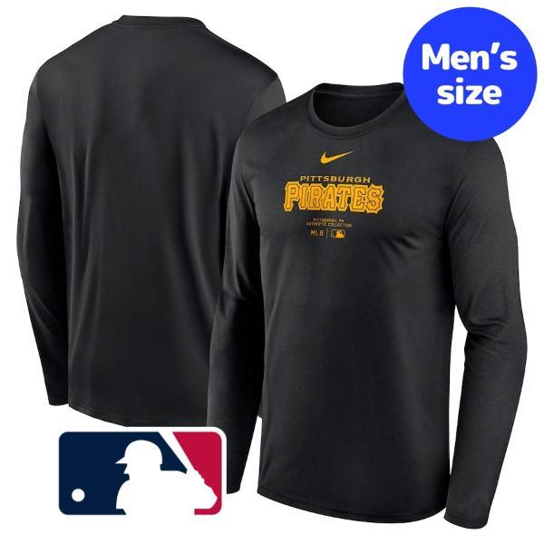 MLB公式 ナイキ nike メンズ 長袖Tシャツ ロンT トップス ピッツバーグ・パイレーツ