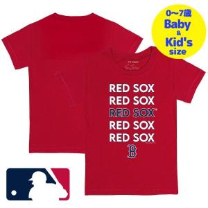 MLB公式 ベビー キッズ 子供用Tシャツ 半袖トップス 吉田正尚 ボストン・レッドソックス Boston Sox Stacked T-Shirt