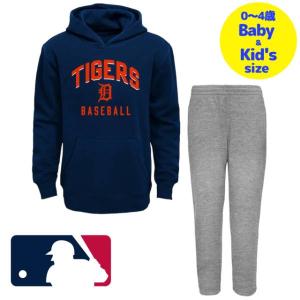 MLB公式 メジャーリーグ キッズ用上下2点セットアップ 子供用上下セット 前田健太 デトロイト・タイガース｜us-kidswear