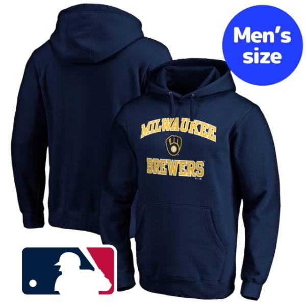 MLB公式 パーカー フーディー トレーナー 長袖トップス ミルウォーキー・ブリュワーズ Milwa...
