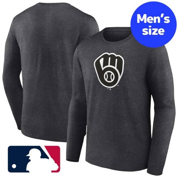 MLB公式 メンズ ロンT 長袖Tシャツ トップス ミルウォーキー・ブリュワーズ Milwaukee...