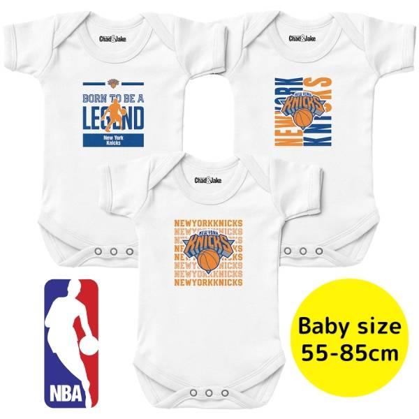 NBA公式 55-85cm ボディスーツ3枚セット ベビー服 ロンパース 出産祝い ニューヨーク・ニ...