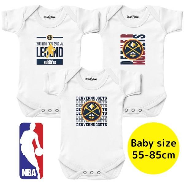 NBA公式 55-85cm ボディスーツ3枚セット ベビー服 ロンパース 出産祝い デンバー・ナゲッ...