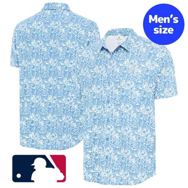 MLB公式 アンティグア メンズ ポロシャツ 襟付きシャツ アロハシャツ 半袖トップス カンザスシテ...